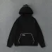 MOTOFA Embroidery Logo Hoodie Raglan Sleeve Pullover Light Grey, Black, Off White #A68786