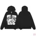 Spider‑5 Men Fleece‑Lined 555 Graphic Zip‑Up Hoodie, Black #A68158