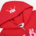 Spider‑5 Men Fleece‑Lined 555 Graphic Zip‑Up Hoodie, Bright Red #A68159