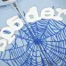 Spider‑5 Men Spider‑Web Graphic Zip‑Up Hoodie, Light Baby Blue #A68160