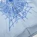 Spider‑5 Men Spider‑Web Graphic Zip‑Up Hoodie, Light Baby Blue #A68160