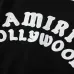 AMIRI Black And White Varsity Jacket With Hollywood Embroidered Logo For Trendy Streetwear #B54237