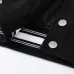 AMIRI Black And White Varsity Jacket With Hollywood Embroidered Logo For Trendy Streetwear #B54237
