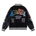 AMIRI Varsity Jacket Multi Patches Chenille Letterman Black Coat #A68801