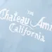 Amiri Chateau California Embroidered Zip‑Up Hoodie Jacket, Light Blue&Black #A67849