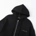 Amiri Colorful Rhinestone Script Zip‑Up Hoodie Jacket, Black #A67854