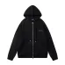 Amiri Colorful Rhinestone Script Zip‑Up Hoodie Jacket, Black #A67854