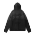 Amiri Gradient Washed Flower Embroidery Zip‑Up Hoodie Jacket, Blue&Black #A67852