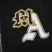 Amiri Multi‑Patch Letter Chenille Embroidery Zip‑Up Hoodie Jacket, Black #A67856