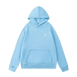 Amiri Small Logo Pullover Hoodie, Baby Blue & Black #A67857