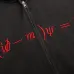 Balenciaga Dirac Equation Embroidered Zip‑Up Hoodie, Washed Black & Red #A67837