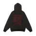 Balenciaga Dirac Equation Embroidered Zip‑Up Hoodie, Washed Black & Red #A67837