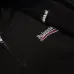 Balenciaga Logo Embroidered Distressed Zip‑Up Hoodie Jacket, Black #A67838