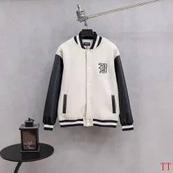 Balenciaga Runway Wool Leather Sleeve Varsity Jacket #A69173