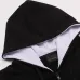 Balenciaga x NBA No.10 Zip‑Up Hoodie Jacket, Black & White #A67836