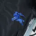 Burberry Blue Embroidered Logo Hooded Windbreaker Jacket, Black #A68473