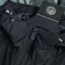 Burberry Blue Embroidered Logo Hooded Windbreaker Jacket, Black #A68473