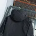 Burberry Blue Embroidered Logo Hooded Windbreaker Jacket, Black #A68473