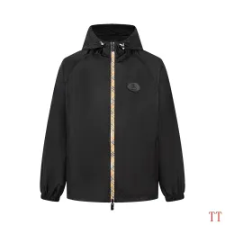 Burberry Check Placket Nylon Hooded Jacket #A69181