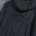 Burberry Embroidered Logo Hooded Windbreaker Jacket, Black #A68471