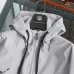 Burberry Knight Print Hooded Windbreaker Jacket, Grey #A68478
