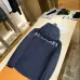 Burberry Letter Print Hooded Windbreaker Jacket, Navy Blue #A68480