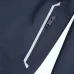 Burberry Letter Print Hooded Windbreaker Jacket, Navy Blue #A68480