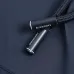 Burberry Letter Print Hooded Windbreaker Jacket, Navy Blue #A68480