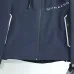 Burberry Letter Print Hooded Windbreaker Jacket, Navy Blue #A68480
