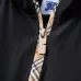 Burberry Men's Black Hooded Windbreaker Jacket with Brand Emblem #B54258