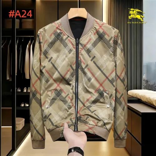 Burberry Men’s Collared Zip‑Up Jacket #A67896