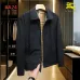 Burberry Men’s Collared Zip‑Up Jacket, Vintage Check & Solid Black #A67895