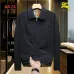 Burberry Men’s Collared Zip‑Up Jacket, Vintage Check & Solid Black #A67895