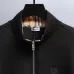 Burberry Stand Collar Full Zip Sweat Jacket With Embroidered Logo, Black #A69405