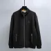 Burberry Stand Collar Full Zip Sweat Jacket With Embroidered Logo, Black #A69405