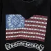 Chrome Hearts American Flag Cross Graphic Full Zip‑Up Hoodie Jacket, Black #A67843
