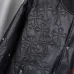 Chrome Hearts Black Faux Leather Heavy Embroidery Varsity Jacket #A69172