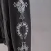 Chrome Hearts Full Zip Hooded Jacket With Cross Print On Sleeves, Vintage Black #A69406