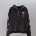 Chrome Hearts Full Zip Hooded Jacket With Cross Print On Sleeves, Vintage Black #A69406