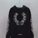 Chrome Hearts Horseshoe Floral Print Full Zip‑Up Hoodie Jacket, Black & White #A67842