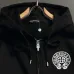 Chrome Hearts Horseshoe Logo Zip‑Up Hoodie Streetwear Jacket Black #A67862