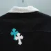 Chrome Hearts Multicolor Cross Patch Sherpa Collar Denim Jacket Black #A67861