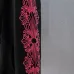 Chrome Hearts Pink Horseshoe Floral Print Full Zip‑Up Hoodie Jacket, Black #A67844