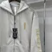 Chrome Hearts Zip Hoodie Golden Cross Back Print, Off White & Black #A68771