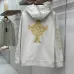Chrome Hearts Zip Hoodie Golden Cross Back Print, Off White & Black #A68771