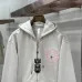 Chrome Hearts Zip Hoodie Pink Circular Graphic Front & Back, Multi Colors #A68775