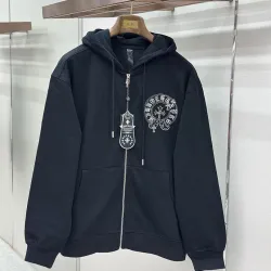 Chrome Hearts Zip Hoodie Pink Circular Graphic Front & Back, Multi Colors #A68775