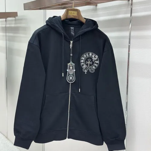 Chrome Hearts Zip Hoodie Pink Circular Graphic Front & Back, Multi Colors #A68775