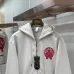 Chrome Hearts Zip Hoodie Red & Yellow Cross Print Front & Back, Multi Colors #A68776