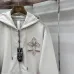 Chrome Hearts Zip Hoodie Vintage Cross Graphic Front & Back, Off White & Black & Red #A68773